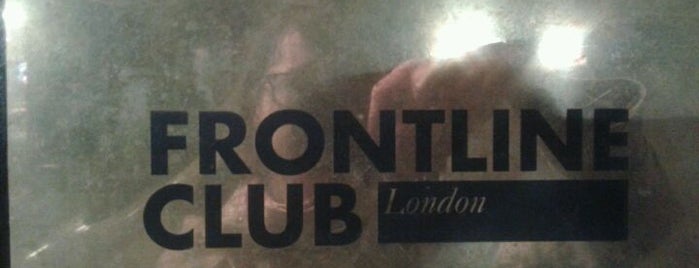 Frontline Club is one of Press Clubs & Other Reporter Hangouts.