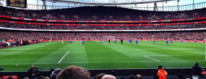 Emirates Stadium is one of Barclays Premier League stadiums 2013/14.