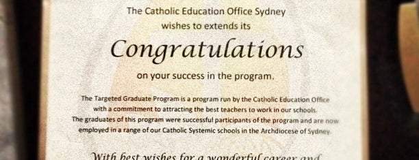 Catholic Education Office, Sydney is one of CareerLounge.