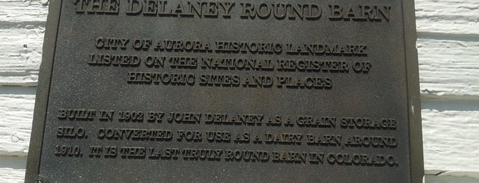 DeLaney Farm Historic Round Barn is one of Historic / Landmark Buildings around Denver CO.