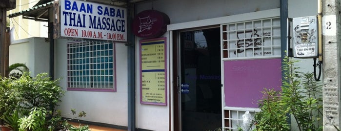 Baan Sabai Thai Massage is one of Locais salvos de Matei.