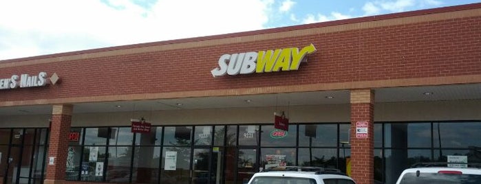 Subway is one of places to eat.