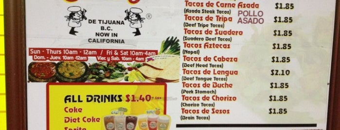 Tacos El Gordo 3 is one of San Diego CA.