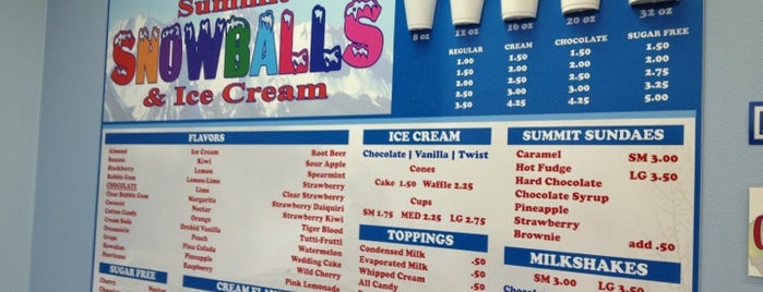 Summit Snowballs & Ice Cream is one of Locais curtidos por Christopher.