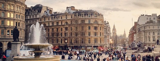 Trafalgar Square is one of London.