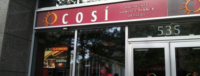 Cosi is one of Restaurants at Newport.