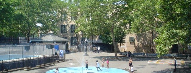 Jesse Owens Playground is one of NYC Parks' Free Outdoor Swimming Pools.