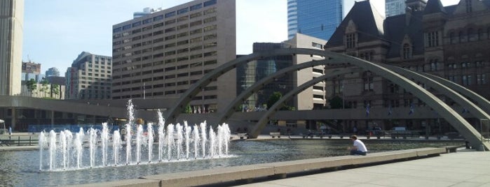 Nathan Phillips Square is one of Toronto.