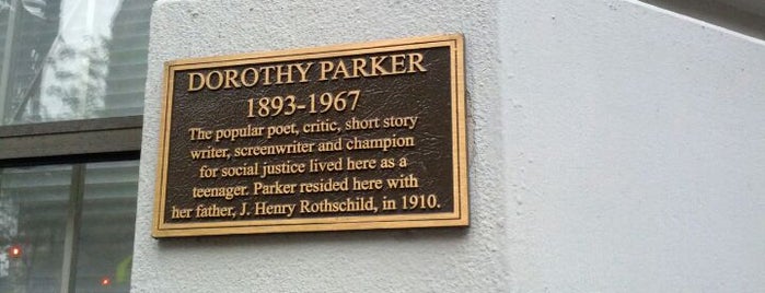 Dorothy Parker's House is one of To-Dos: Visiting NYC with a Toddler.