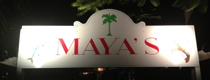 Maya's Restaurant is one of St Barth's.