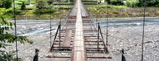 渡の吊橋 is one of 静岡県の吊橋.