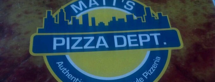 Matt's Pizza Dept. is one of Tracy's Saved Places.