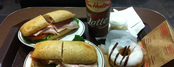 Tim Hortons is one of Montreal favorites.