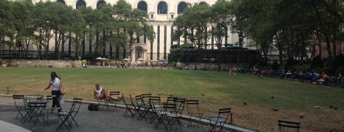 Bryant Park is one of NY.