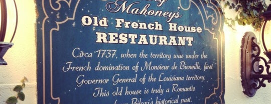 Mary Mahoney's Old French House is one of The Best of the Mississippi Coast.