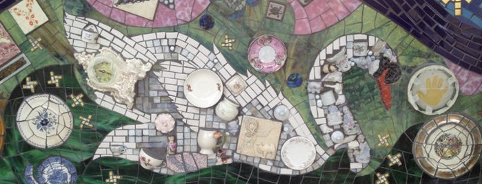 Reliquarium Garden Mosaic Mural is one of Public Art in Columbia, SC.
