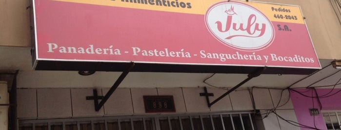 Panadería - Pastelería "July" is one of Cafés/Pastelerías/Sangucherías.