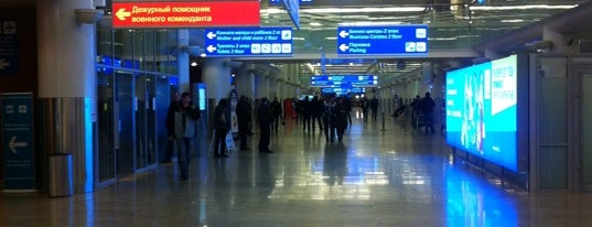 Terminal D is one of Airports.