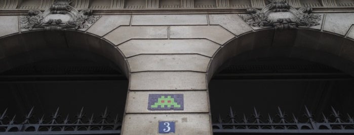 Space invader is one of Paris Street Art / Space Invader / Pixel Art.