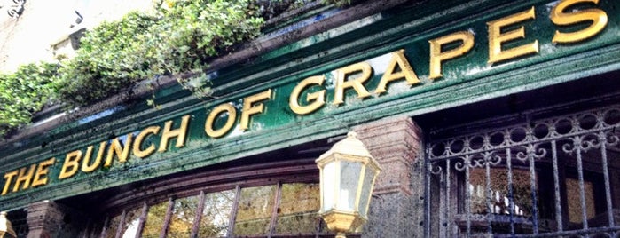 The Bunch of Grapes is one of London Pubs to visit 2012.
