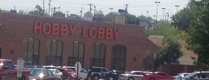 Hobby Lobby is one of places i go.