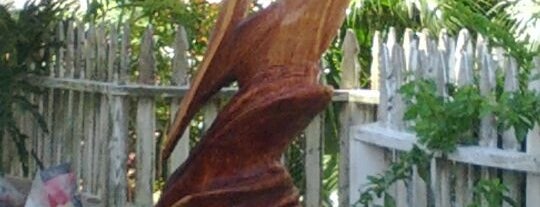 Large Pelican Holding Fish Tree Sculpture is one of GALVESTON ROADTRIP 2023.