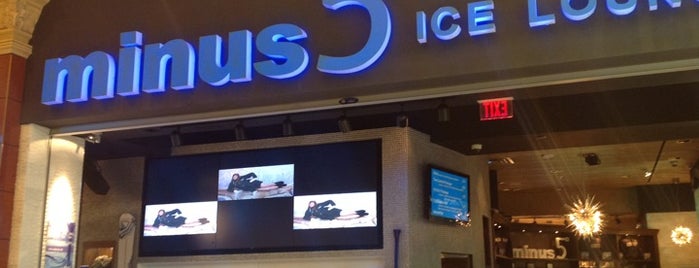 Minus5° Ice Lounge is one of Brians Vegas list.