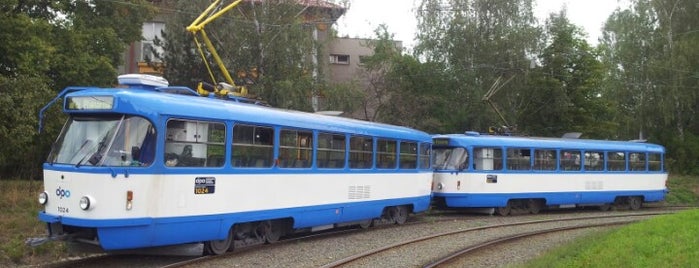 Martinov (tram) is one of Tramvajové zastávky v Ostravě.