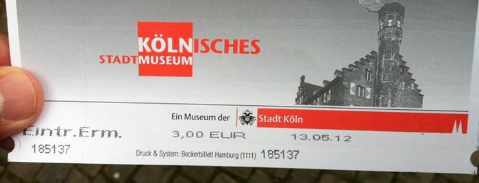 Kölnisches Stadtmuseum is one of Discover Köln.