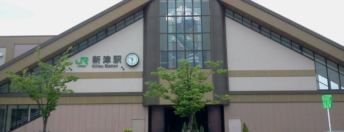 Niitsu Station is one of 特急北越停車駅(The Limited Exp. Hokuetsu's Stops).