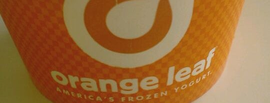 Orange Leaf Frozen Yogurt is one of Just Desserts.