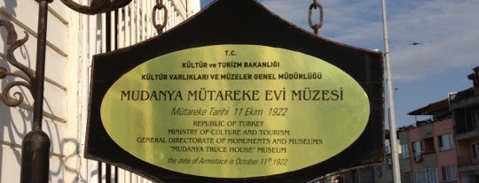 Mudanya Mütareke Evi Müzesi is one of bursa kalan.