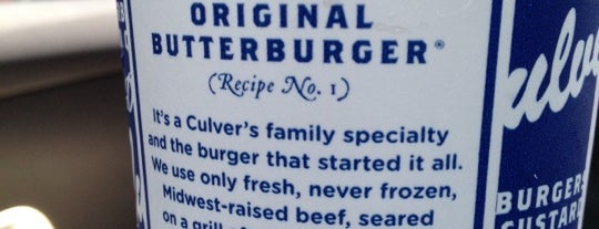 Culver's is one of my favorites!.