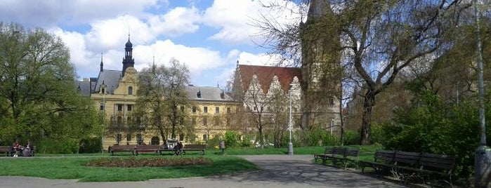 Karlovo náměstí is one of Squares and Pedestrian zones in Prague.