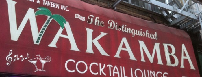 The Distinguished Wakamba Cocktail Lounge is one of Tiki Tiki Tiki.