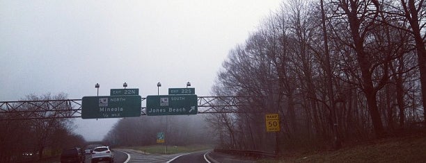 Southern State Parkway at Exit 23 is one of Long Island highways and crossings.