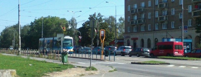 VŠB-TUO (bus, tram) is one of Tramvajové zastávky v Ostravě.