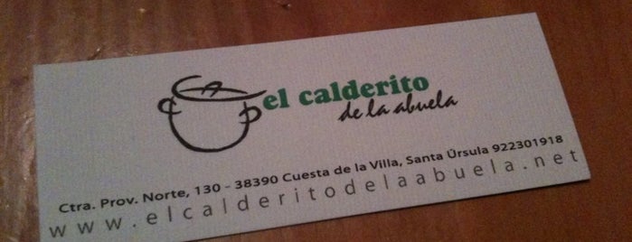 El Calderito De La Abuela is one of Eating in Tenerife.