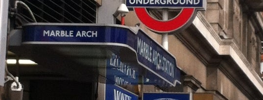 Marble Arch London Underground Station is one of England.
