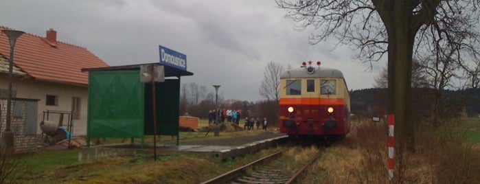Železniční zastávka Domousnice is one of Železniční stanice ČR: Č-G (2/14).