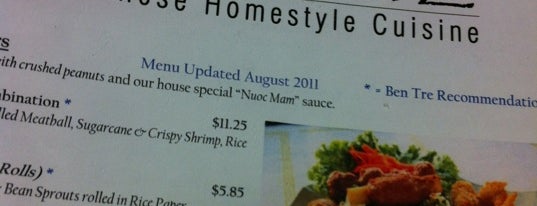 Ben Tre Vietnamese Homestyle Cuisine is one of Joe’s Liked Places.