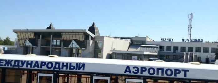 Strigino International Airport (GOJ) is one of Куда летают самолеты из Казани?.