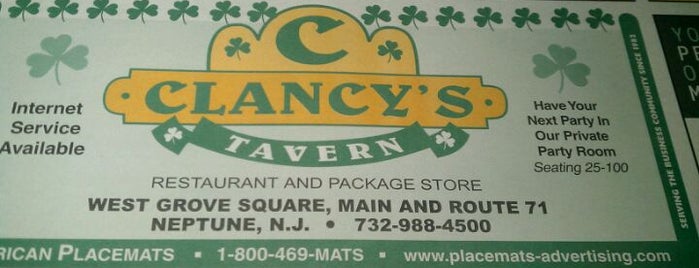 Clancy's Tavern is one of Asbury Park Hang Outs.