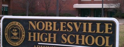 Noblesville High School is one of Tempat yang Disukai Amanda.