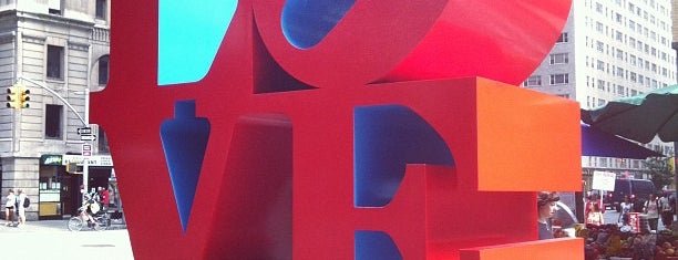 LOVE Sculpture by Robert Indiana is one of The City That Never Sleeps.