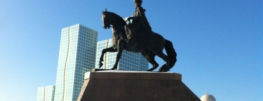 Кенесары хан ескерткіші / Kenesary Khan monument is one of Astana Great Outdoors.