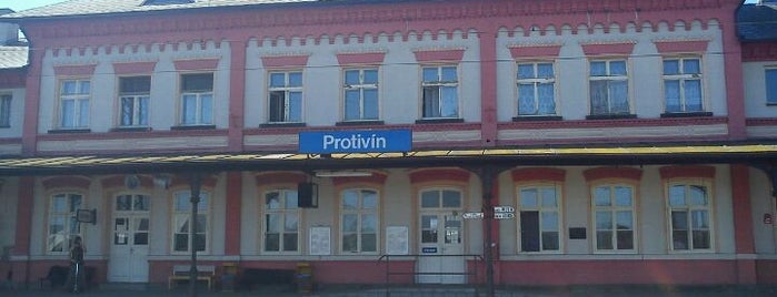 Železniční stanice Protivín is one of Železniční stanice ČR: P (9/14).