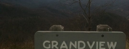 Grandview Overlook is one of Along the Blue Ridge Parkway.