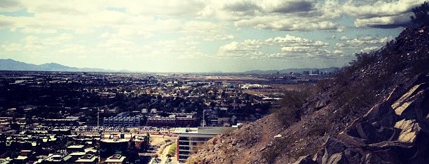 "A" Mountain (Hayden Butte Preserve) is one of Phoenix, AZ.