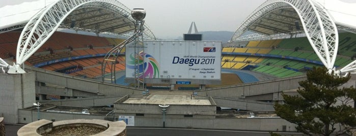 Daegu Stadium is one of Lugares favoritos de JuHyeong.